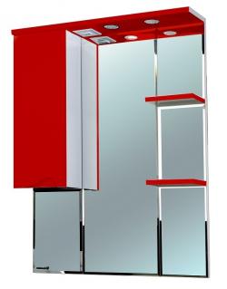 Зеркало-шкаф Bellezza Эйфория 100 красное